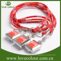 Wholesale Tube lanyards with cell phone loop/custom woven lanyards for sale